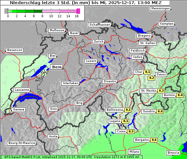 Niederschlag, 17. 12. 2025