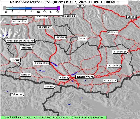 Neuschnee, 9. 11. 2025
