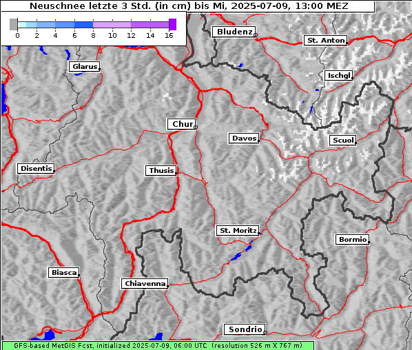 Neuschnee, 9. 7. 2025