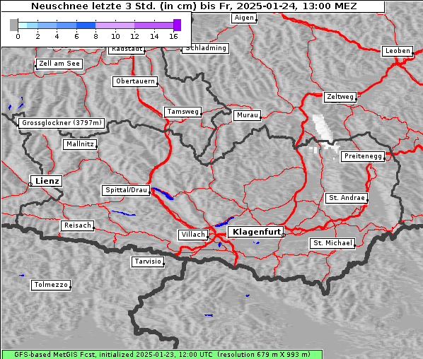 Neuschnee, 24. 1. 2025