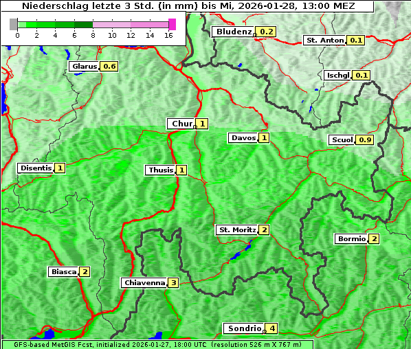 Niederschlag, 28. 1. 2026