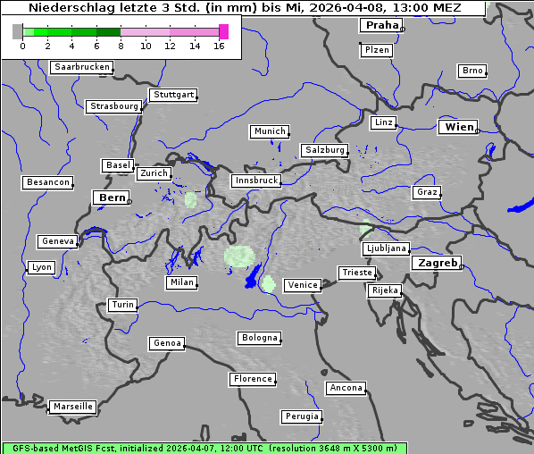 Niederschlag, 8. 4. 2026