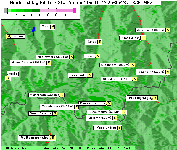 Niederschlag, 20. 5. 2025