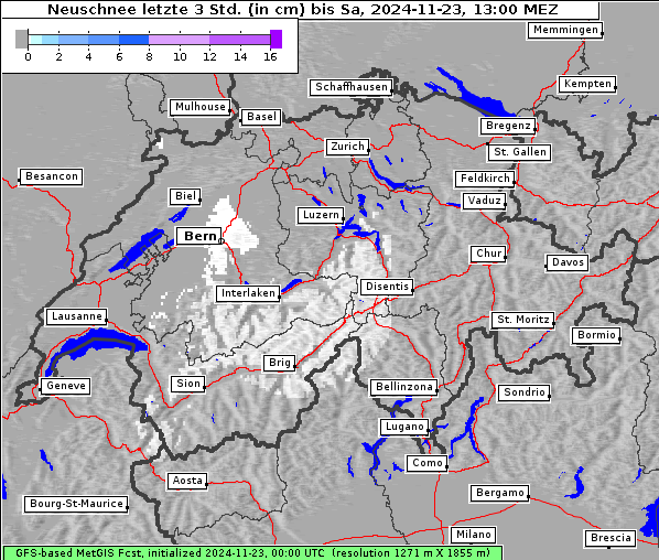 Neuschnee, 23. 11. 2024