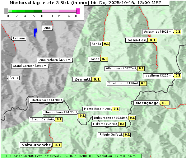 Niederschlag, 16. 10. 2025
