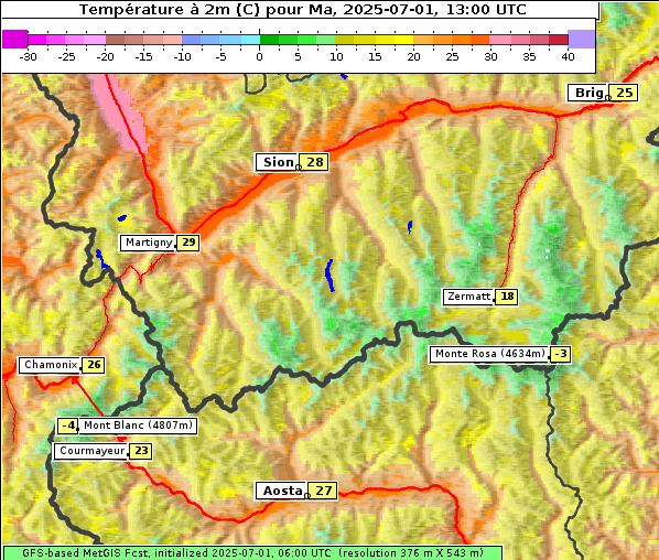 Temperatur, 1. 7. 2025