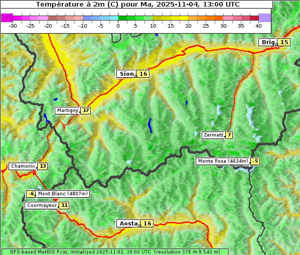 Temperatur, 4. 11. 2025