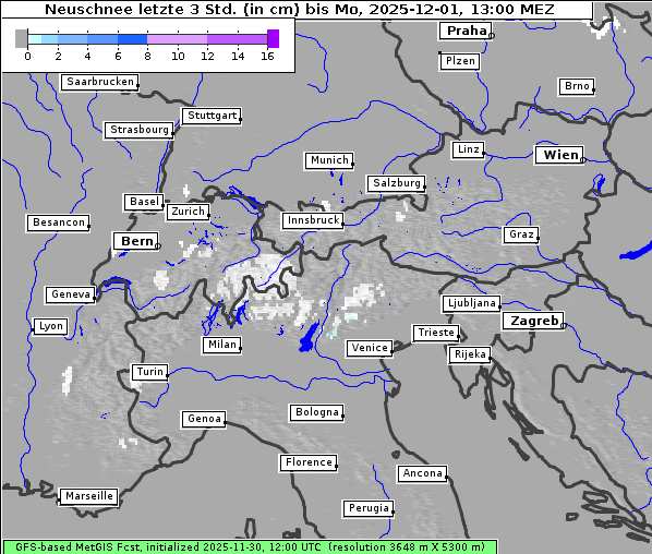 Neuschnee, 1. 12. 2025