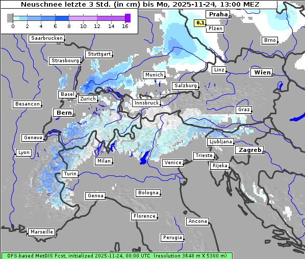Neuschnee, 24. 11. 2025