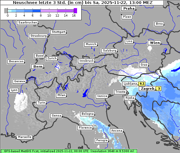 Neuschnee, 22. 11. 2025