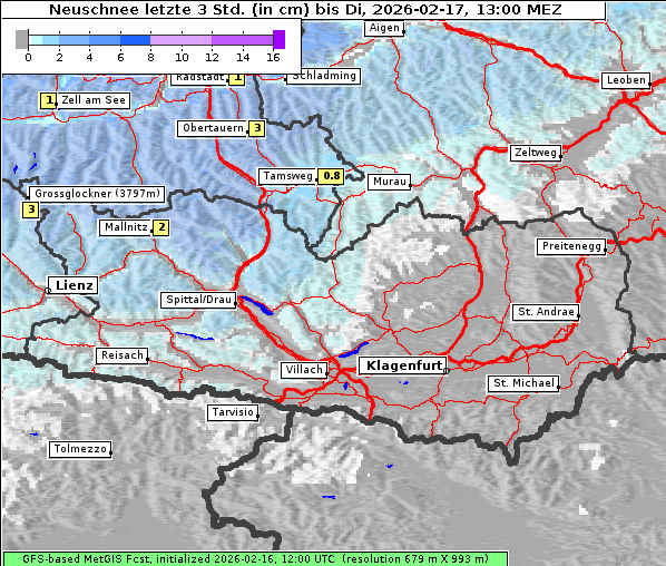 Neuschnee, 17. 2. 2026