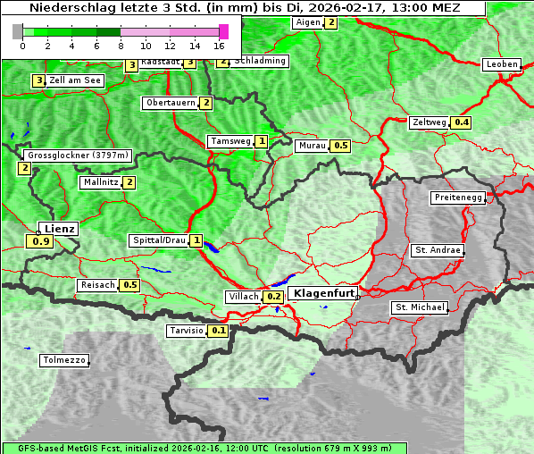 Niederschlag, 17. 2. 2026