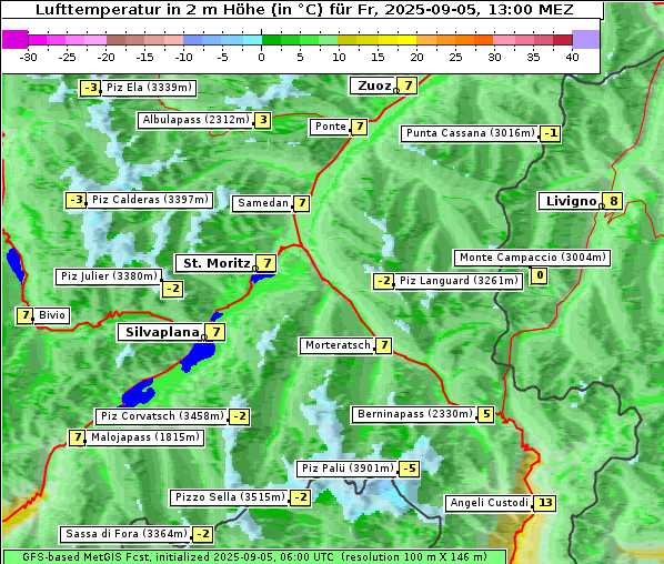 Temperatur, 5. 9. 2025