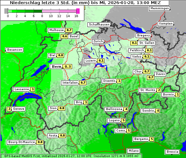 Niederschlag, 28. 1. 2026
