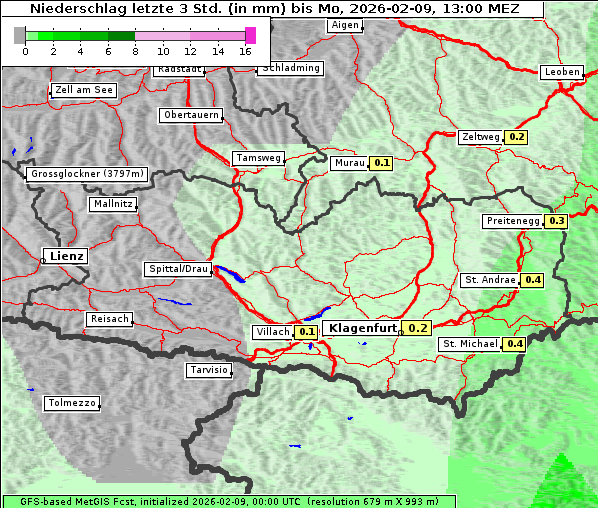Niederschlag, 9. 2. 2026