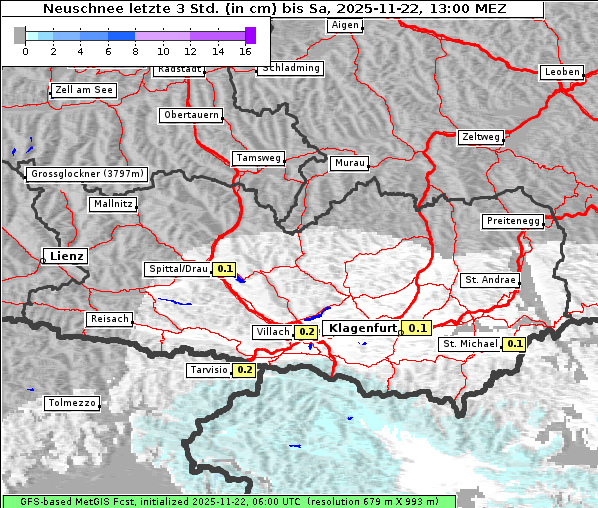 Neuschnee, 22. 11. 2025