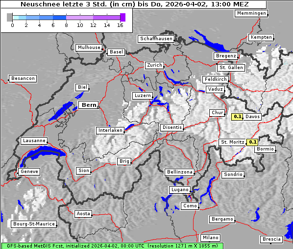 Neuschnee, 2. 4. 2026