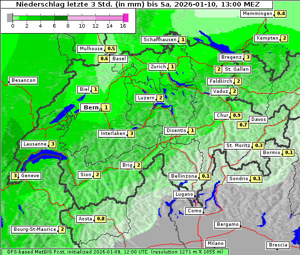 Niederschlag, 10. 1. 2026