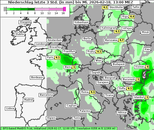 Niederschlag, 18. 2. 2026