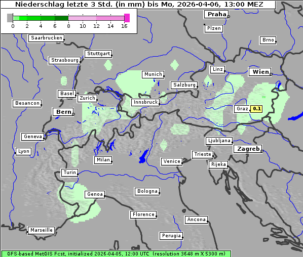 Niederschlag, 6. 4. 2026