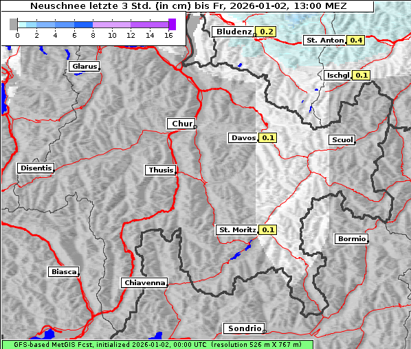 Neuschnee, 2. 1. 2026