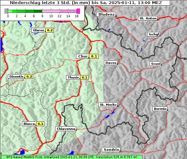 Niederschlag, 11. 1. 2025