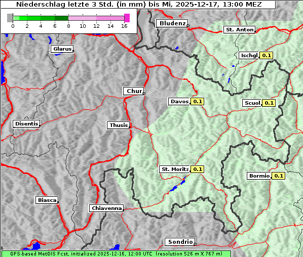 Niederschlag, 17. 12. 2025