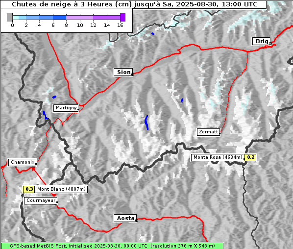 Neuschnee, 30. 8. 2025