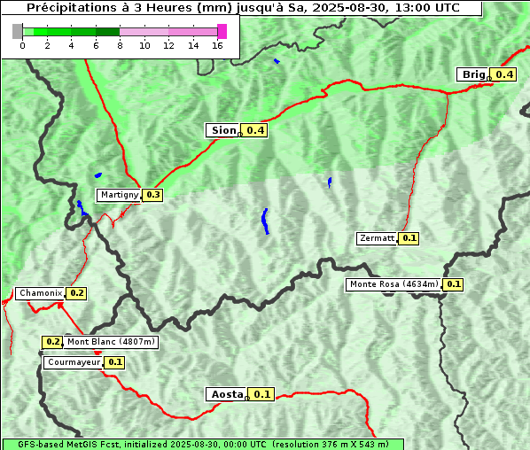 Niederschlag, 30. 8. 2025