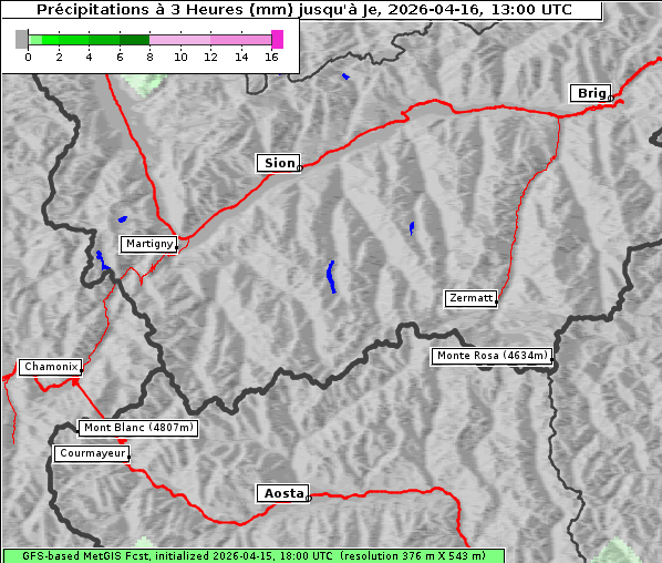 Niederschlag, 16. 4. 2026