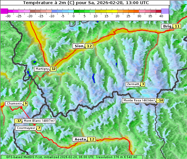 Temperatur, 28. 2. 2026