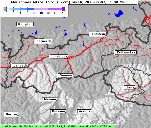 Neuschnee, 2. 12. 2025