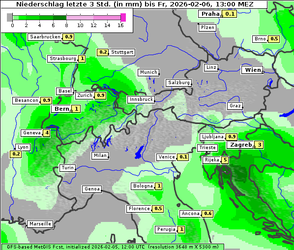 Niederschlag, 6. 2. 2026