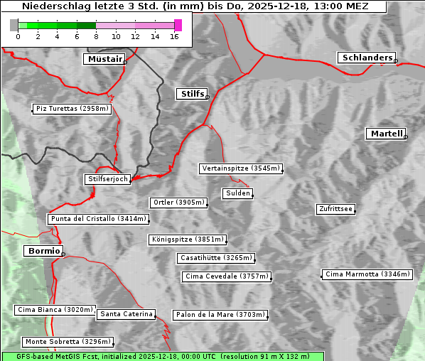 Niederschlag, 18. 12. 2025