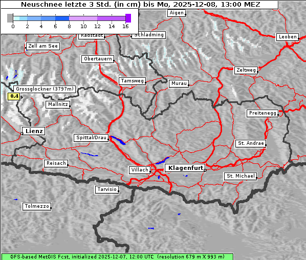 Neuschnee, 8. 12. 2025