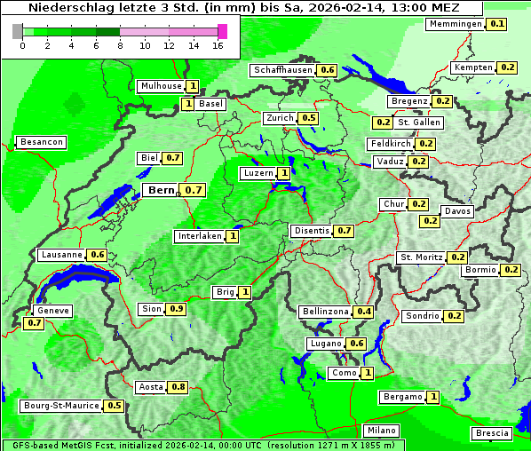 Niederschlag, 14. 2. 2026