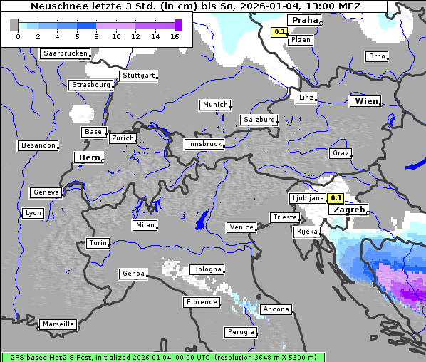 Neuschnee, 4. 1. 2026