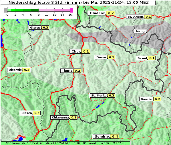 Niederschlag, 24. 11. 2025