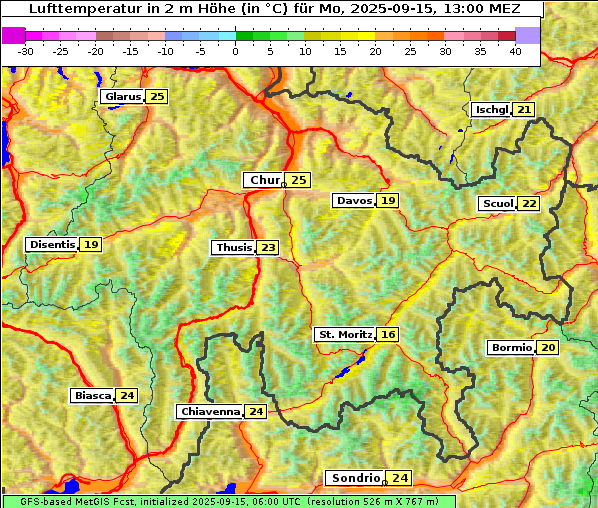 Temperatur, 15. 9. 2025