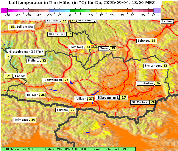 Temperatur, 4. 9. 2025