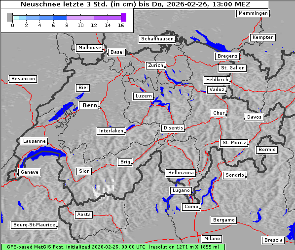 Neuschnee, 26. 2. 2026