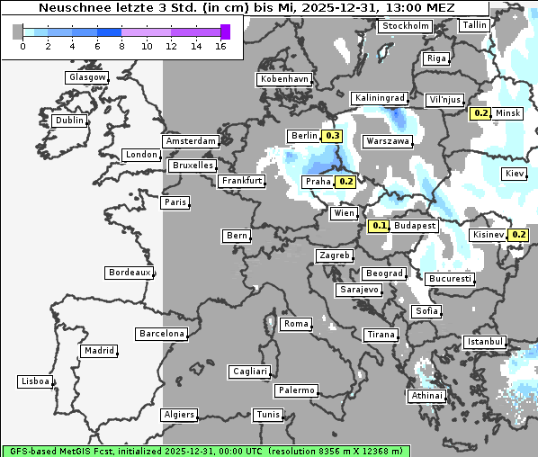 Neuschnee, 31. 12. 2025