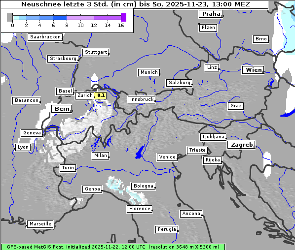 Neuschnee, 23. 11. 2025