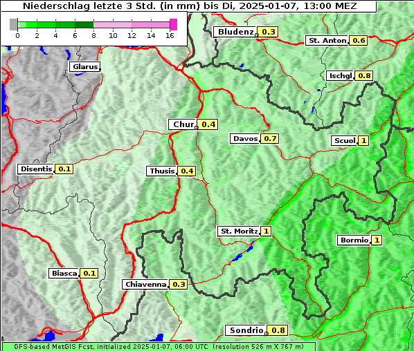 Niederschlag, 7. 1. 2025