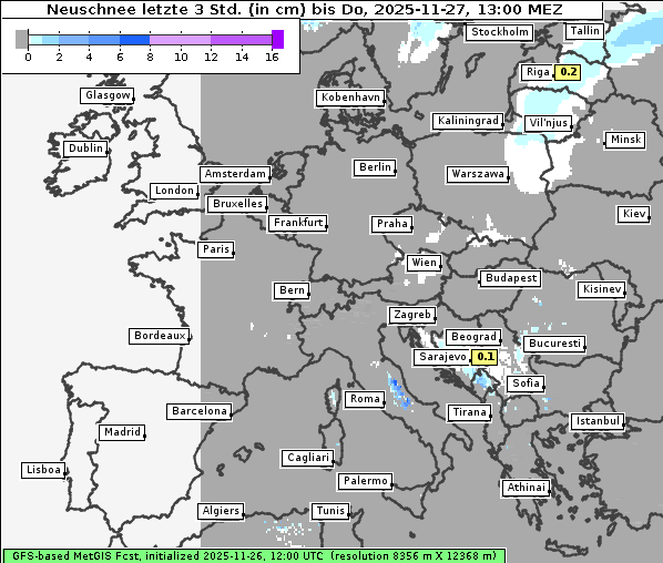Neuschnee, 27. 11. 2025