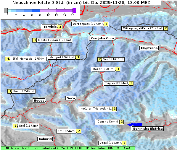 Neuschnee, 20. 11. 2025