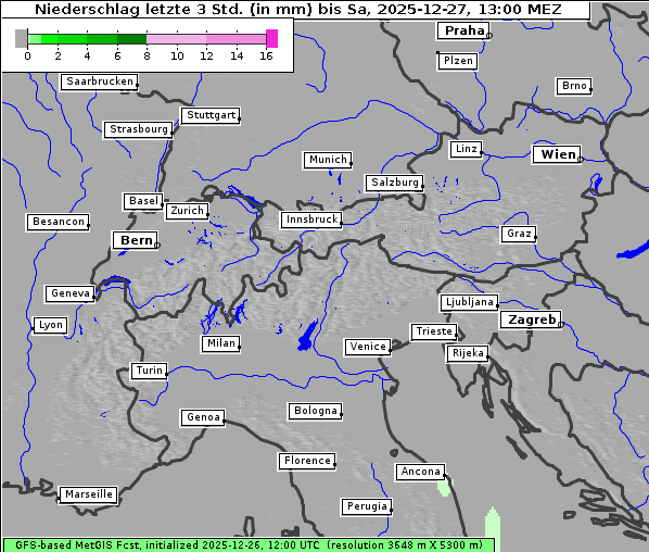 Niederschlag, 27. 12. 2025