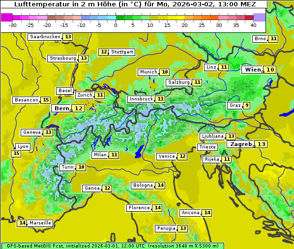 Temperatur, 2. 3. 2026