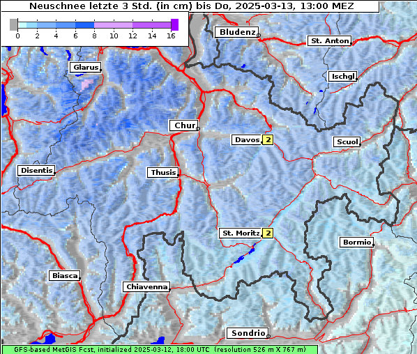 Neuschnee, 13. 3. 2025