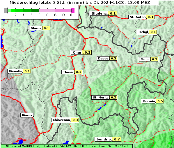 Niederschlag, 26. 11. 2024